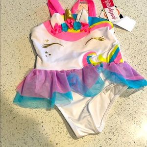NWT Unicorn Swimsuit 2T toddler girl